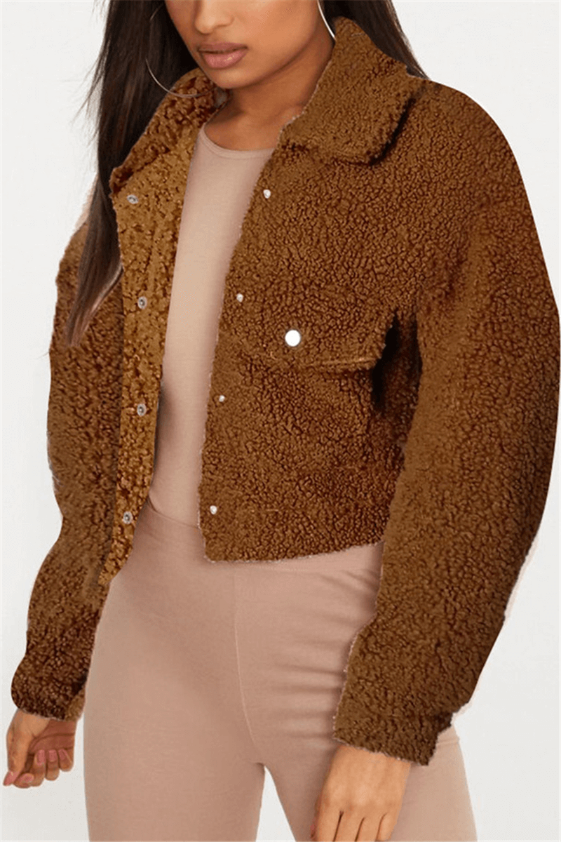 Fashion Casual Solid Color Classic Coats