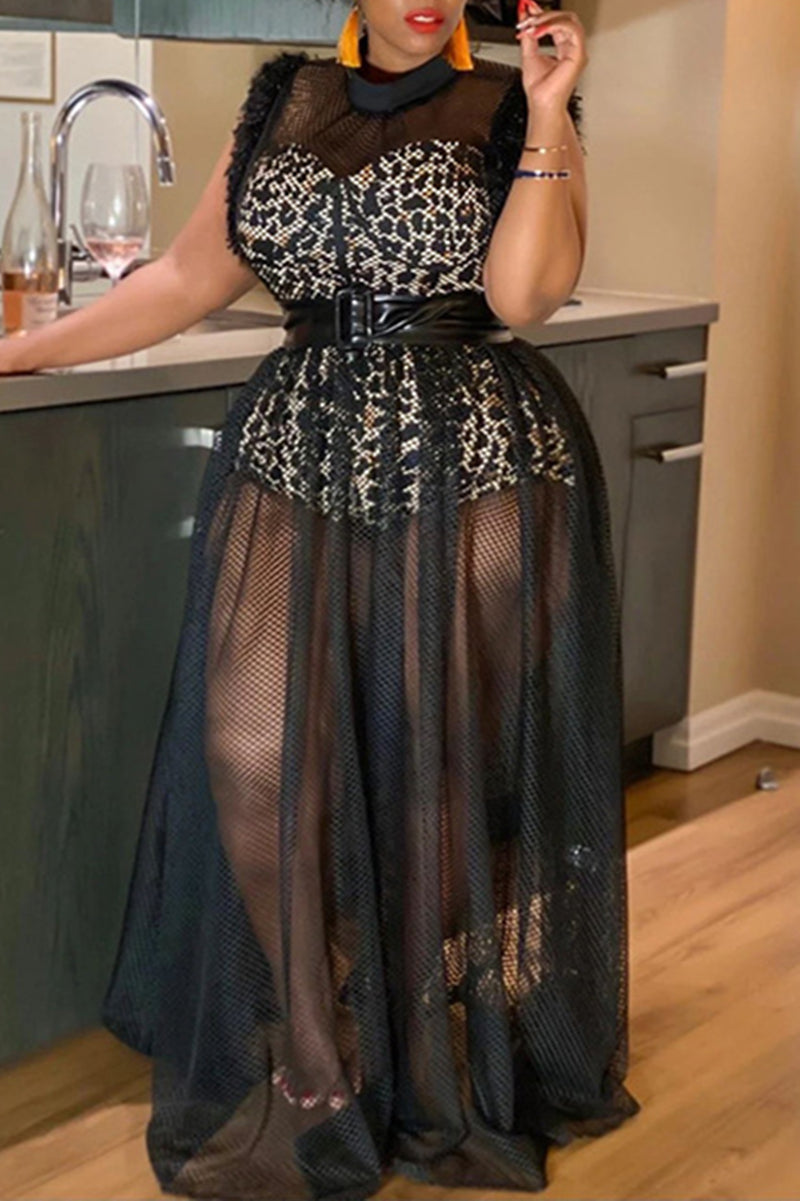 Free-shipping-online-clothing-plus-size-sexy-mesh-net-maxi-dress