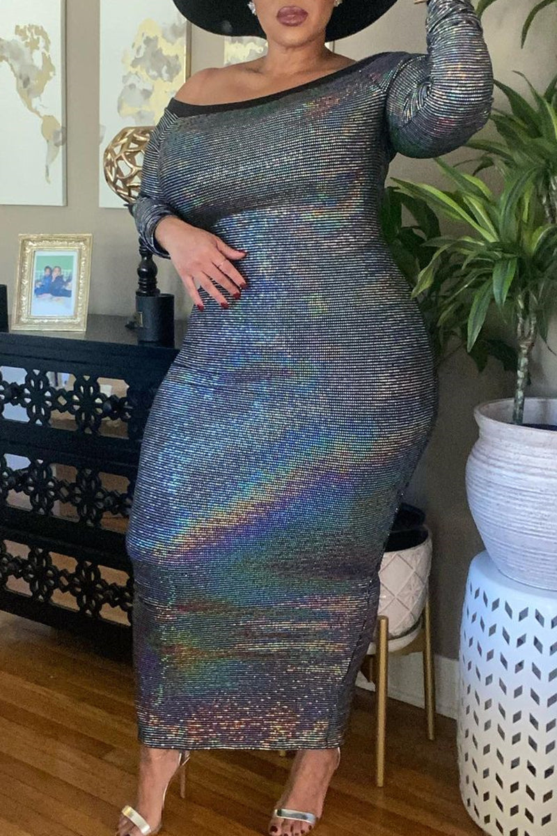 Online-clothing-plus-size-sequin-maxi-dresses-off-shoulder-long-sleeves