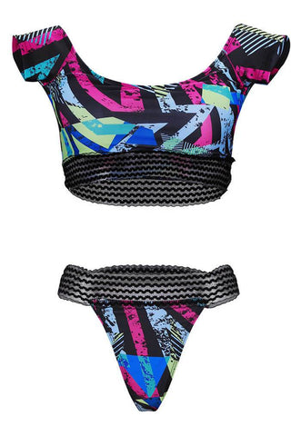 Sexy Fashion Printing Swimsuit Two-piece Set
