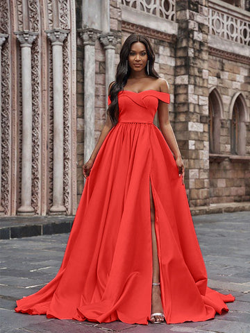 Online-clothing-plus-size-solid-elegant-off-the-shoulder-split-maxi-dress