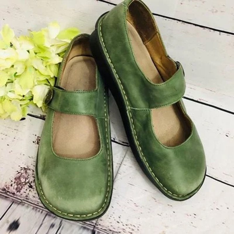 Alegria Paloma Green Mary Jane Loafers