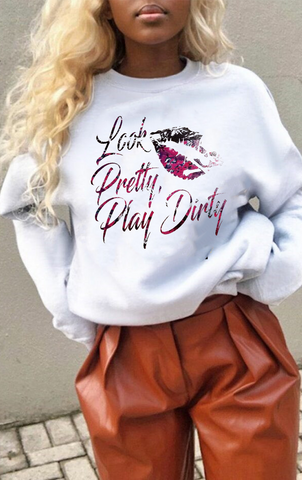 Casual Vintage Print Letter O Neck T-Shirts