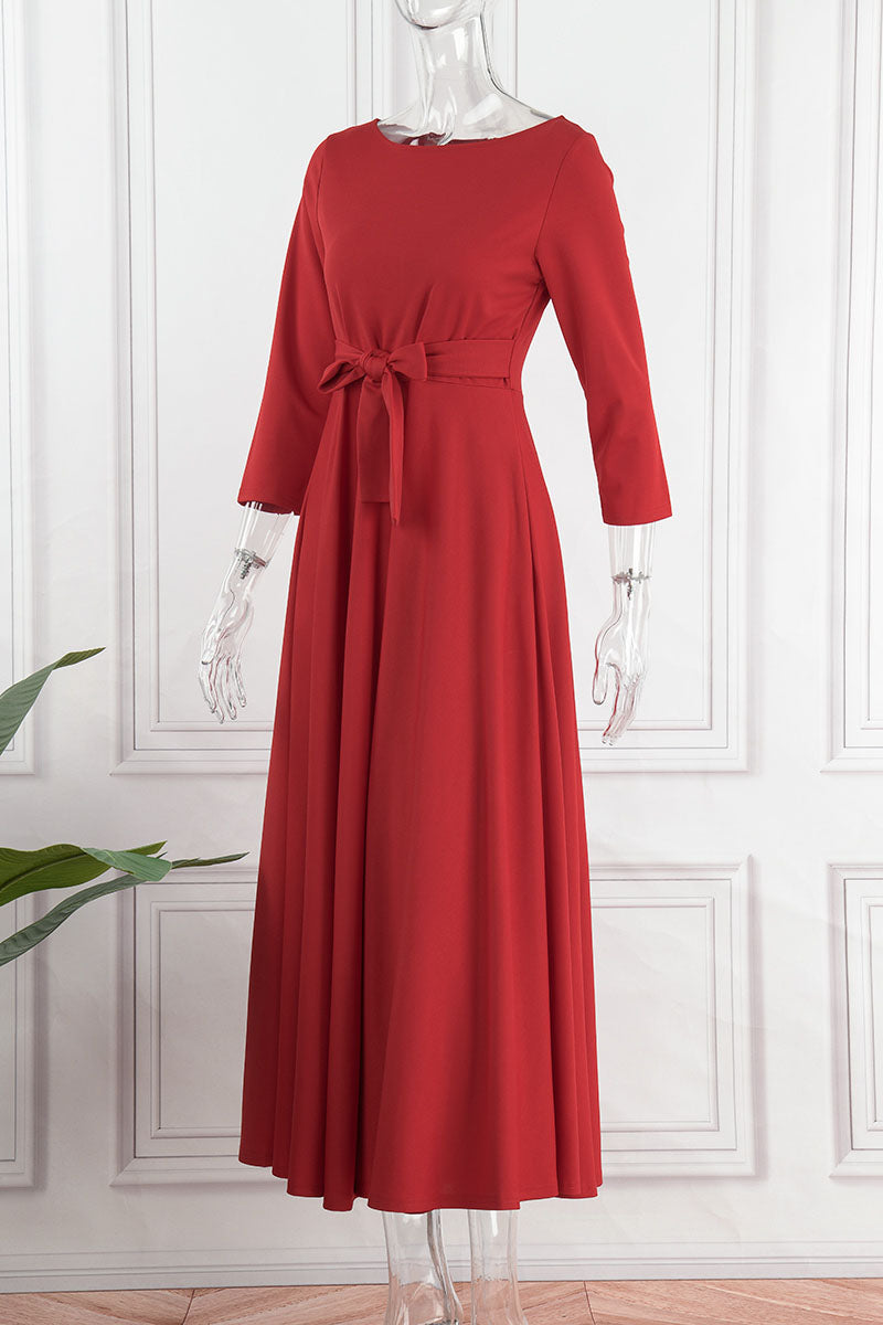 Rodress-dresses-l861577430-casual-solid-bandage-patchwork-o-neck-dresses