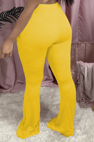 Fashion Casual Solid Color Plus Size Trousers