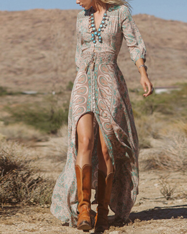 bohemian-women-3/4-sleeve-v-neck-summer-floral-boho-dress-202474550880