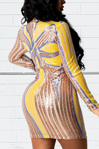 Online-clothing-plus-size-print-long-sleeve-bodycon-mini-dress