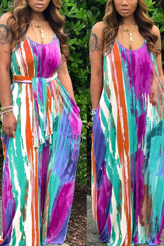 Fashion Loose Sleeveless V-Neck Dress