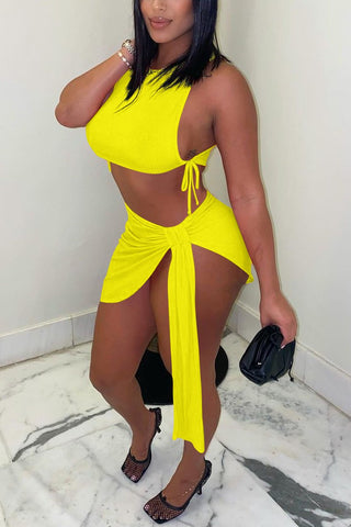 Rodress-freeshipping-asymmetric-hem-sleeveless-tie-up-two-piece-dresses