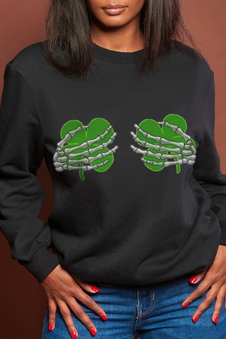 Casual Street Print Patchwork O Neck Tops
