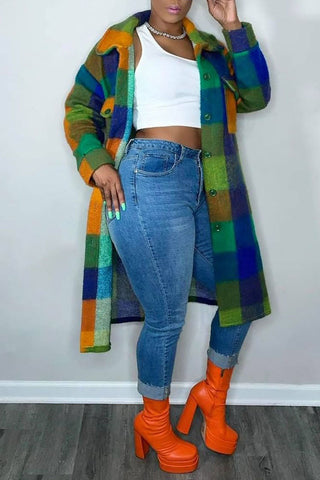Rodress-women-clothing-l521293030420-casual-plaid-print-split-joint-buckle-turndown-collar-outerwear