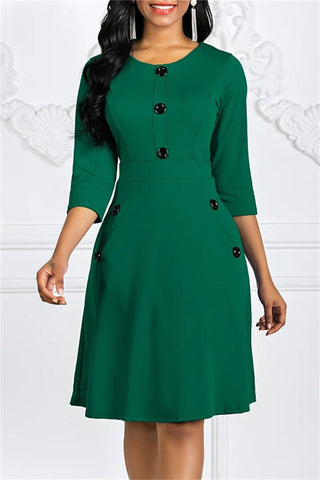 Rodress-dresses-l72043029421-fashion-casual-solid-patchwork-o-neck-a-line-dresses