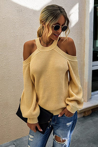 Best Yet Knit Halter Neck Sweater