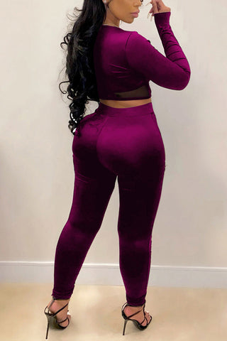Free-shipping-online-clothing-pre-sale-plus-size-see-through-bandage-sexy-legging-pants-two-pieces-set