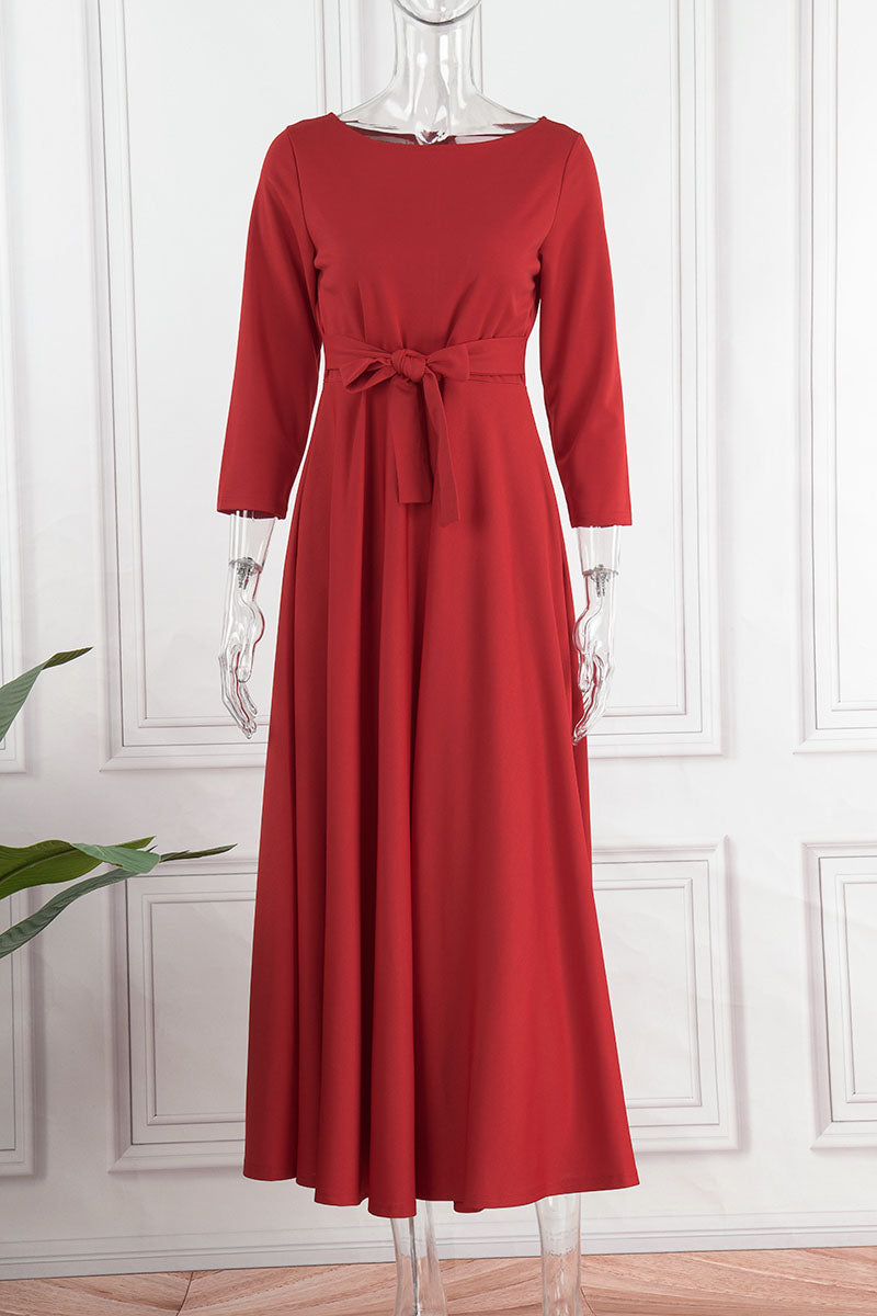Rodress-dresses-l861577430-casual-solid-bandage-patchwork-o-neck-dresses