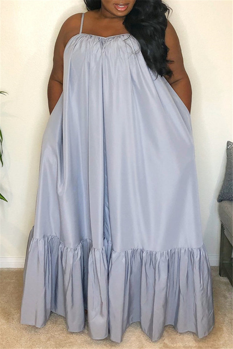 Online-clothing-casual-solid-backless-spaghetti-strap-loose-sling-dress-1
