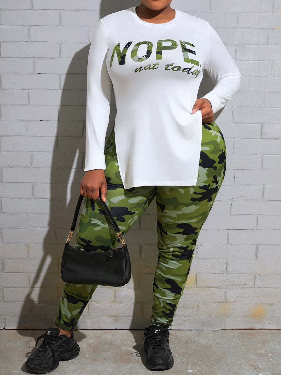 Free-shipping-online-clothing-pre-sale-plus-size-print-v-neck-wide-leg-pants-two-piece-set-1