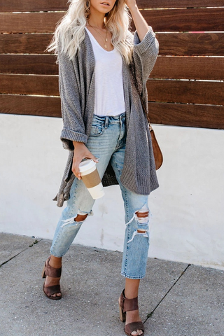 Long Sleeve Knit Cardigan