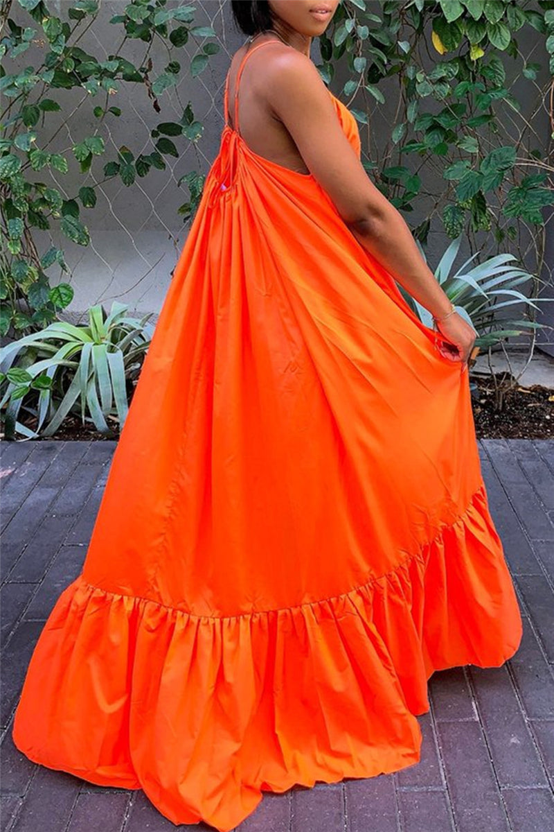 Online-clothing-casual-solid-backless-spaghetti-strap-loose-sling-dress-1