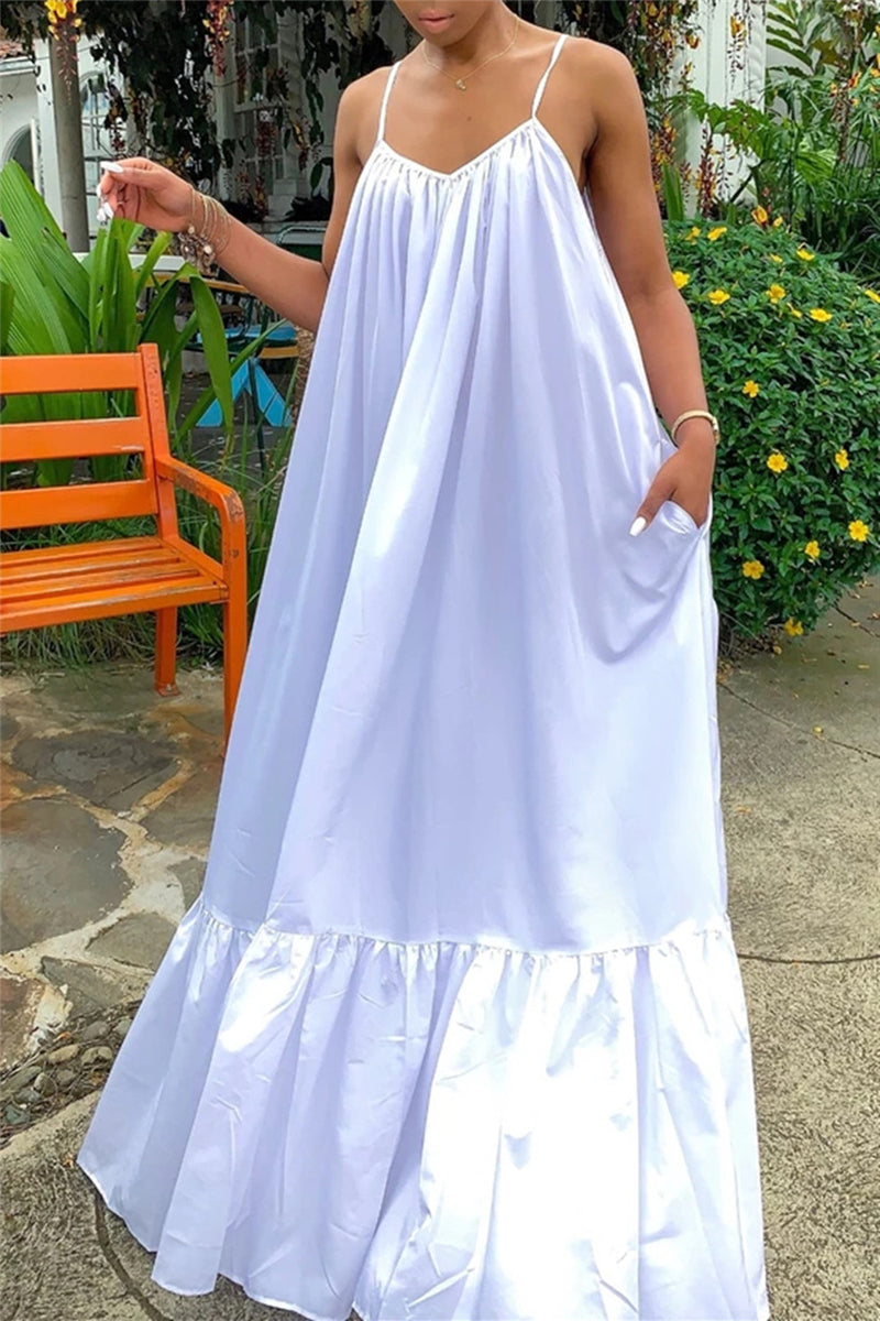 Online-clothing-casual-solid-backless-spaghetti-strap-loose-sling-dress-1