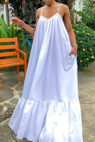 Online-clothing-casual-solid-backless-spaghetti-strap-loose-sling-dress-1
