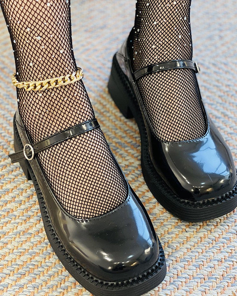 buckled-square-toe-mary-jane-flats
