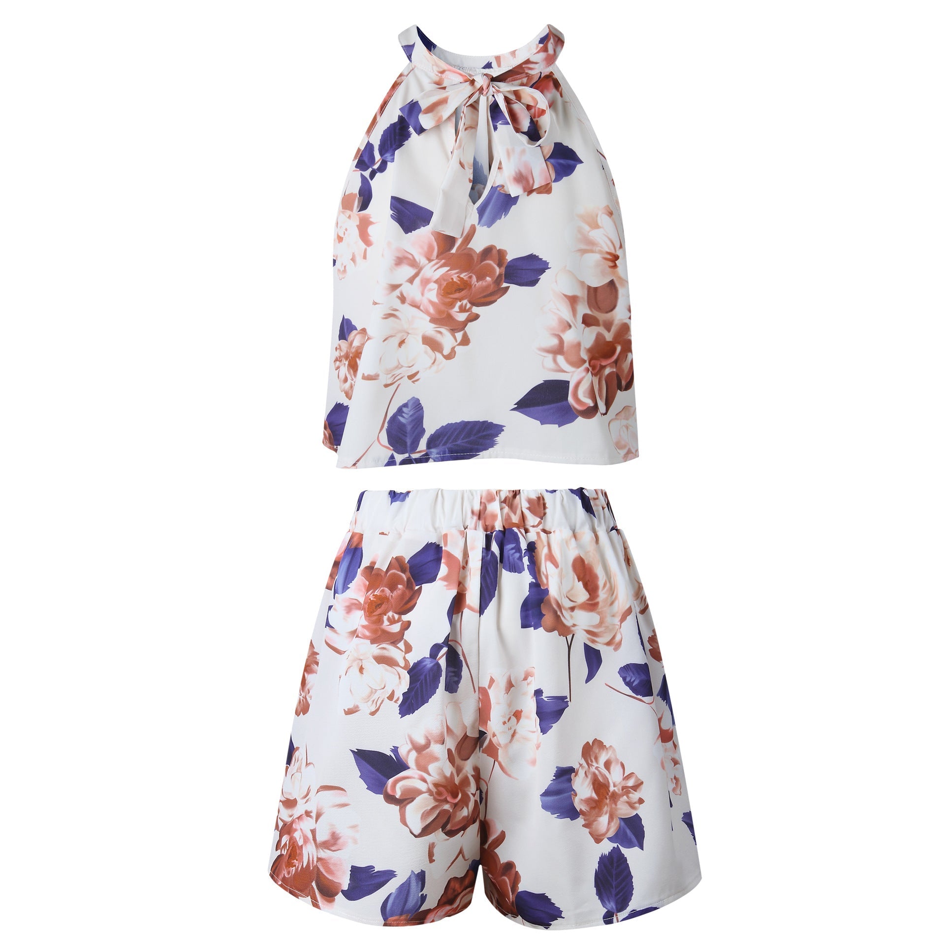 beige-floral-crop-top-and-shorts-matching-sets
