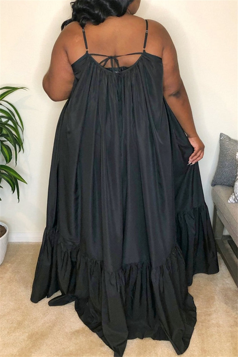 Online-clothing-casual-solid-backless-spaghetti-strap-loose-sling-dress-1