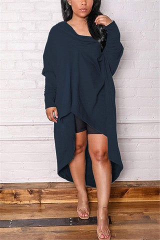 Sexy Fashion Long Sleeve Loose Dress