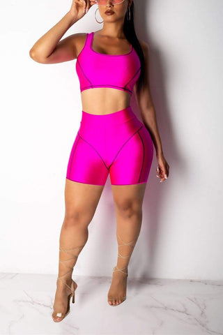 Fashion Casual Sports Slim Two-piece Suit