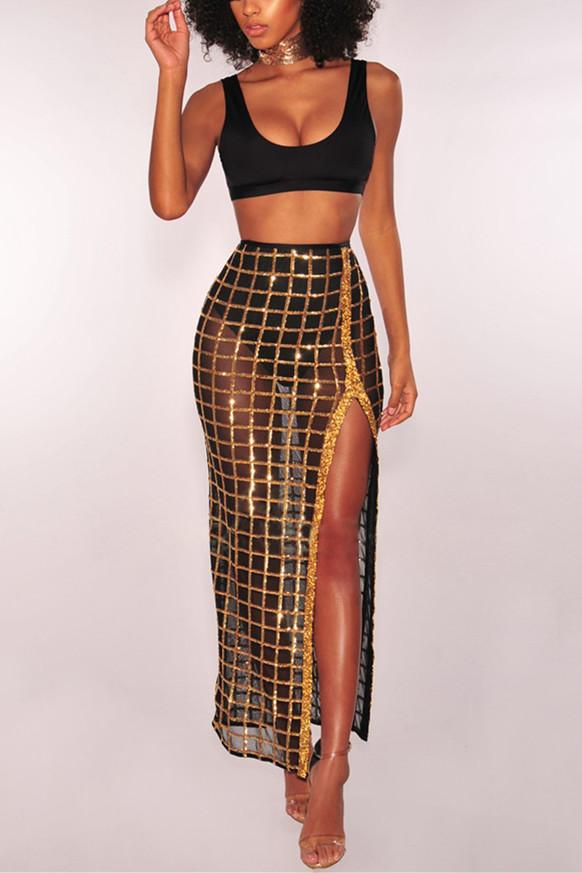 Sexy Vest Mesh Perspective Two-pieces Suit