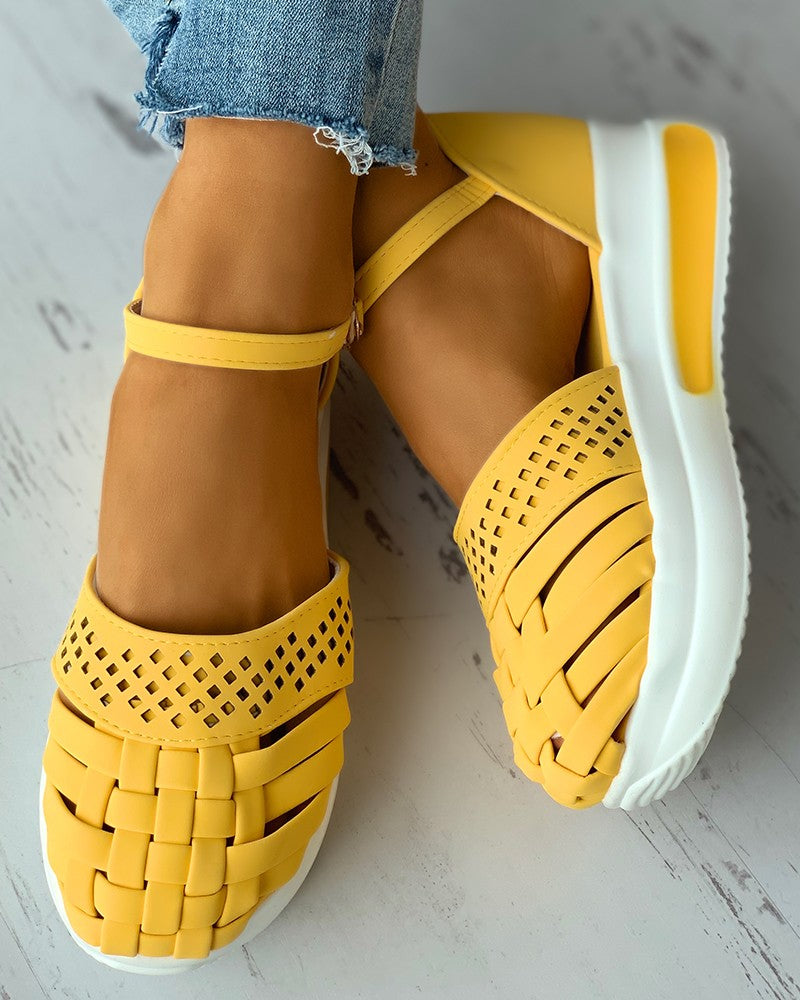 braided-hollow-out-ankle-strap-flatform-shoes