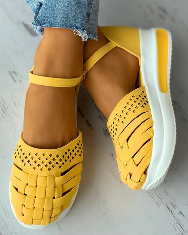 braided-hollow-out-ankle-strap-flatform-shoes