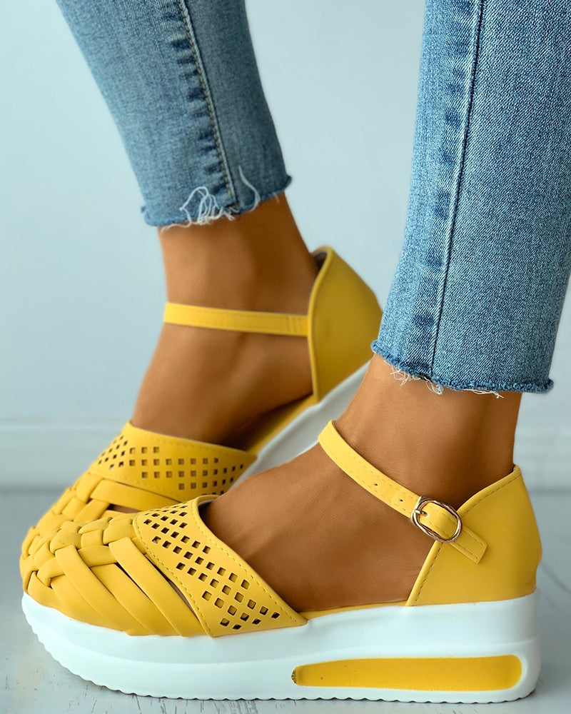 braided-hollow-out-ankle-strap-flatform-shoes