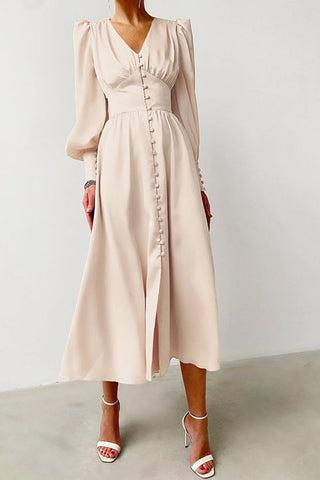 Lust or Love Puff Sleeve Maxi Dress