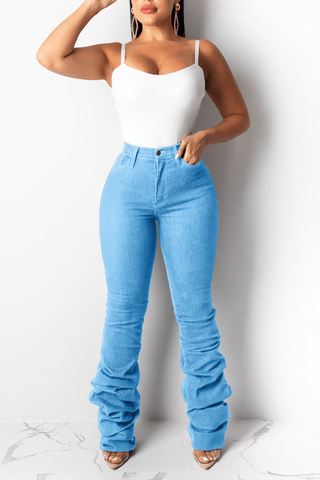 Fashion Classic Lengthening Blue Jeans