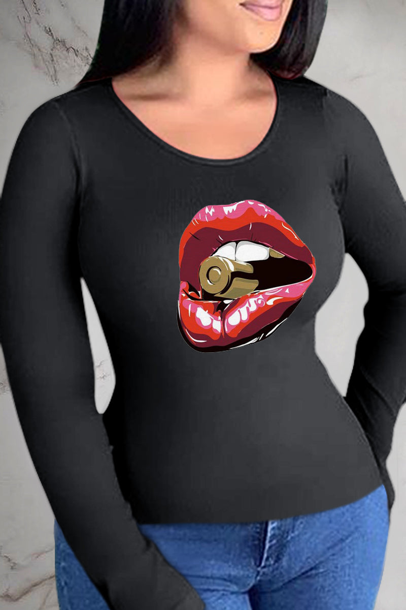 Rodress-women-topsl93578429-street-lips-printed-patchwork-o-neck-tops