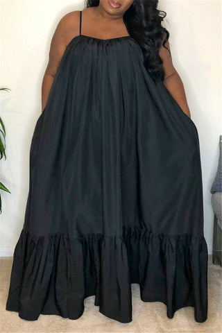 Online-clothing-casual-solid-backless-spaghetti-strap-loose-sling-dress-1