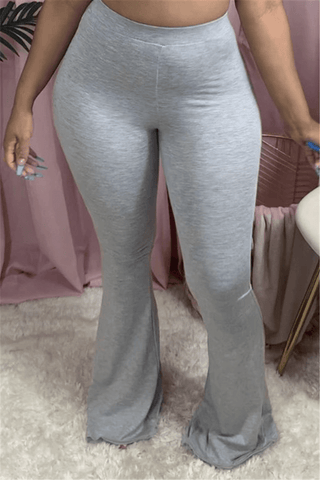 Fashion Casual Solid Color Plus Size Trousers