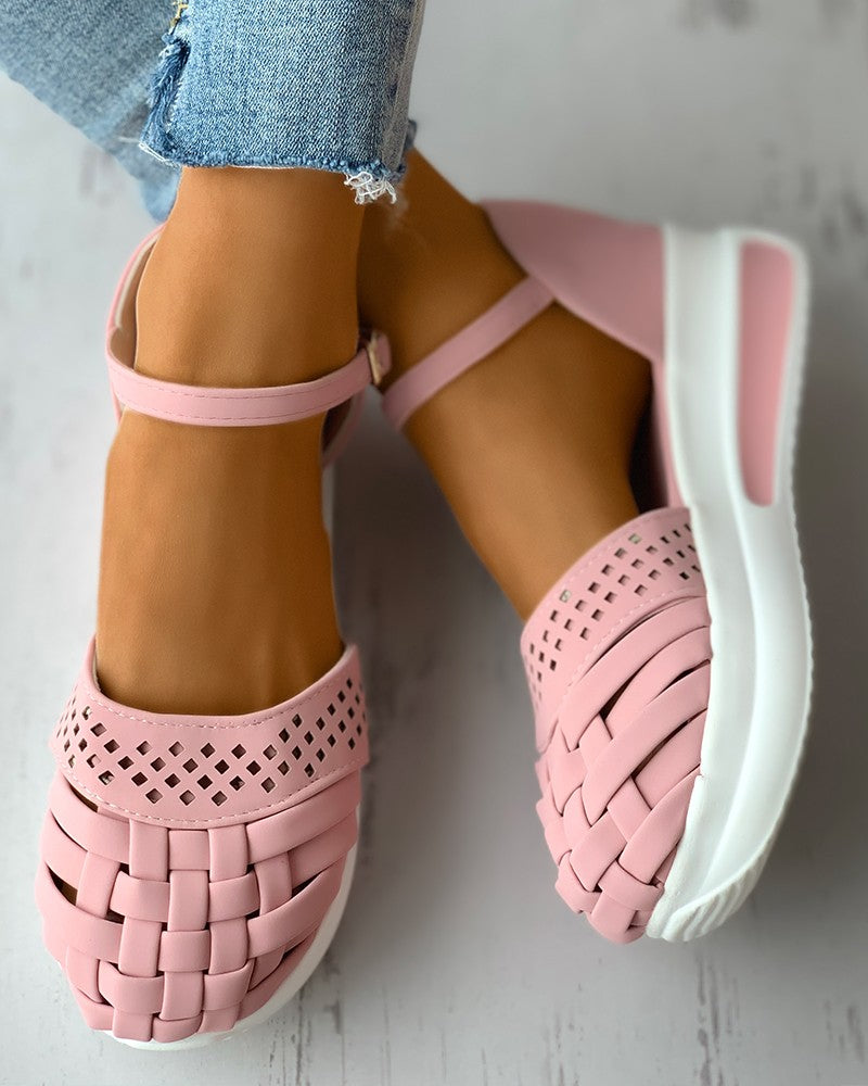 braided-hollow-out-ankle-strap-flatform-shoes