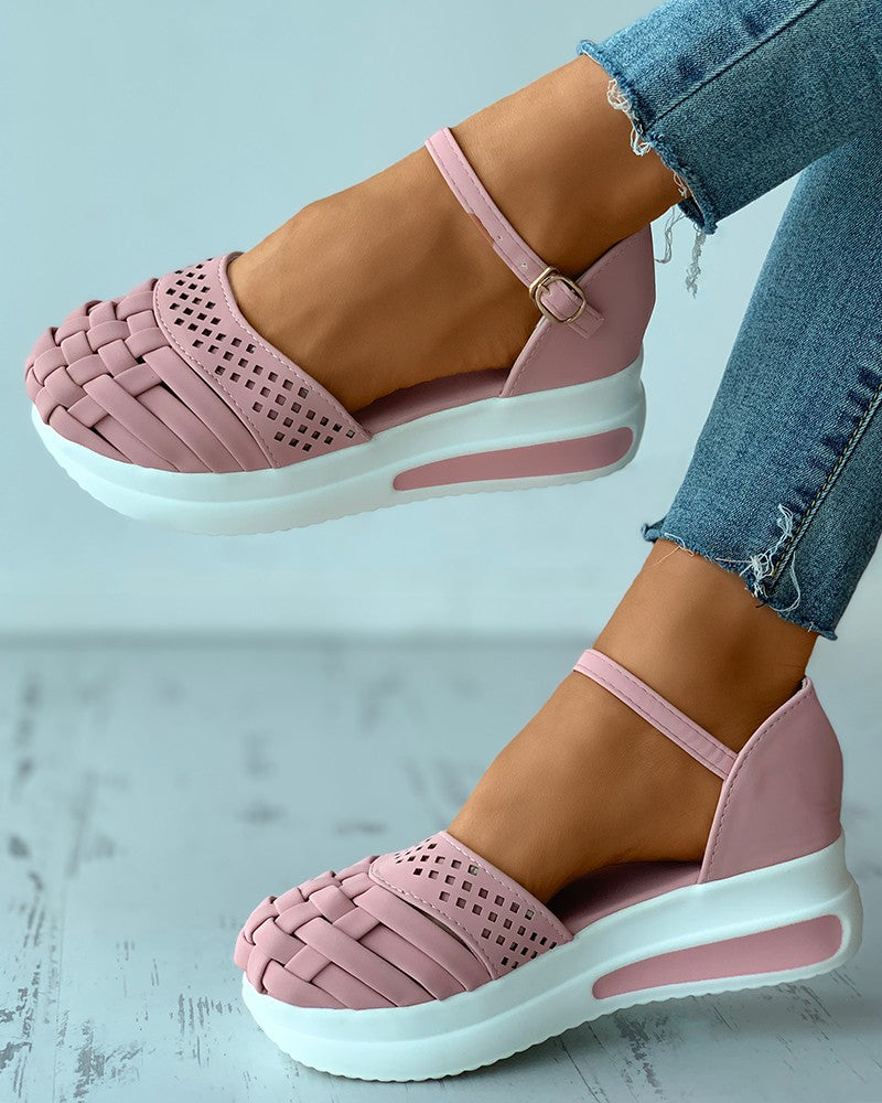 braided-hollow-out-ankle-strap-flatform-shoes