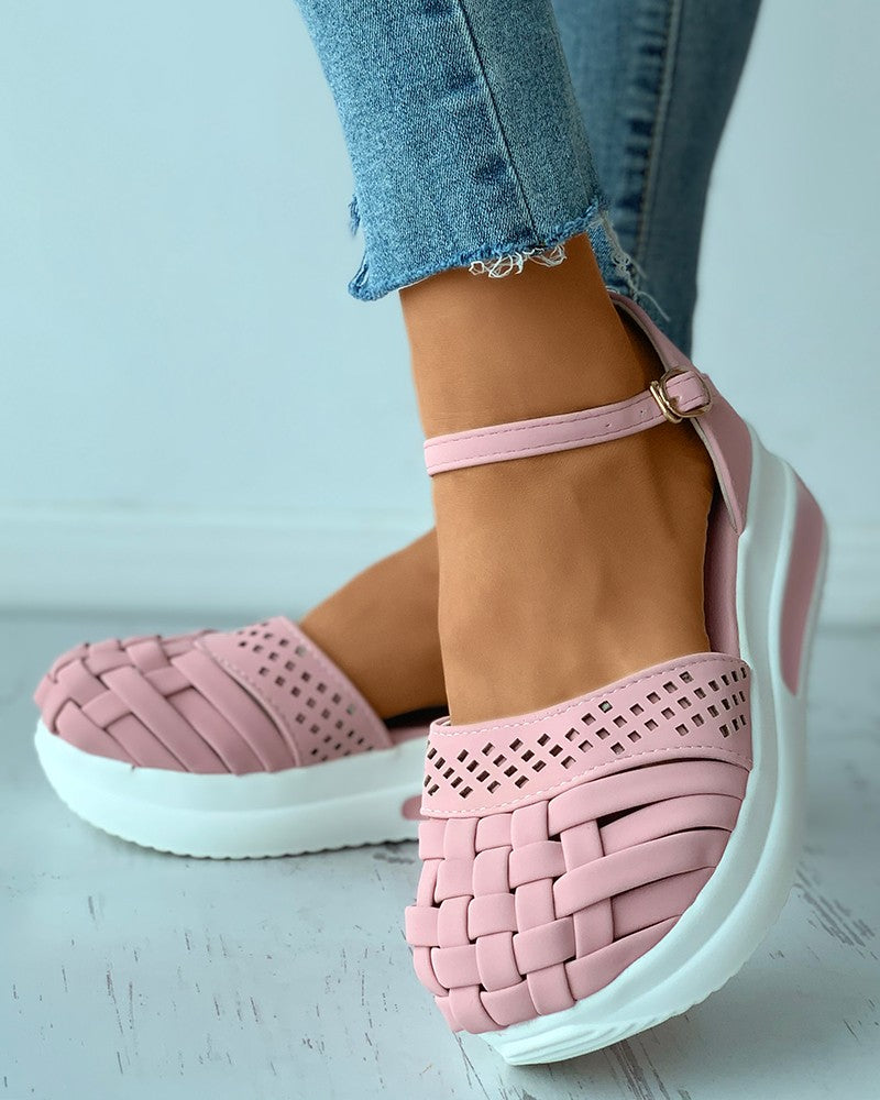 braided-hollow-out-ankle-strap-flatform-shoes