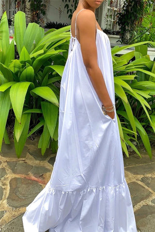 Online-clothing-casual-solid-backless-spaghetti-strap-loose-sling-dress-1