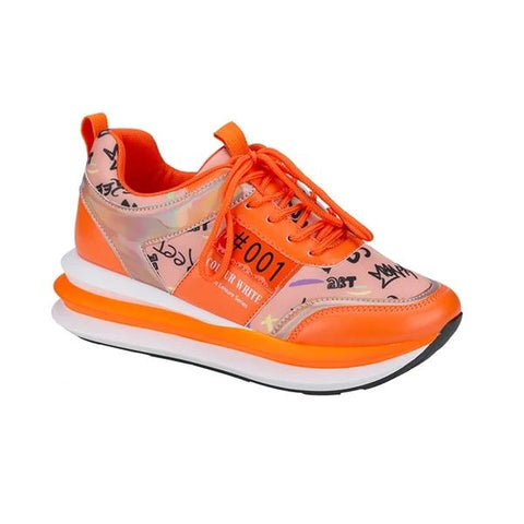rodress-freeshipping-shoes-personalized-graffiti-stitching-orange-sneakers