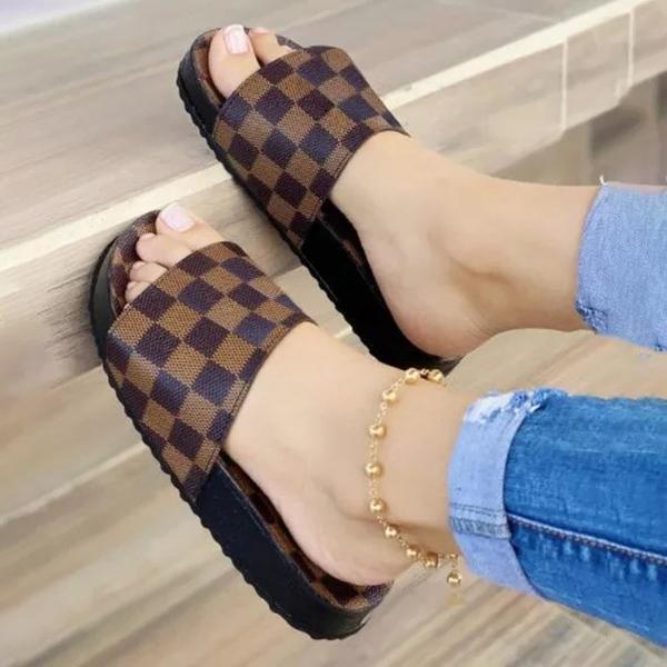 rodress-freeshipping-shoes-women-fashion-plaid-comfortable-casual-slippers