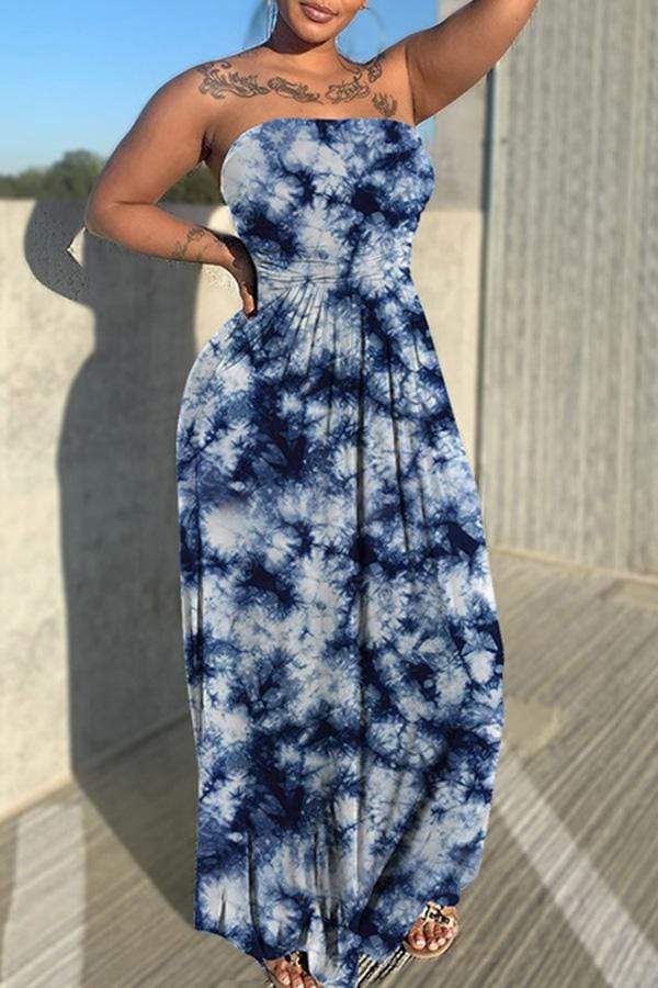 Free-shipping-online-clothing-sale-long-sleeveless-casual-tie-dye-bandeau-casual-wear-dress-01019