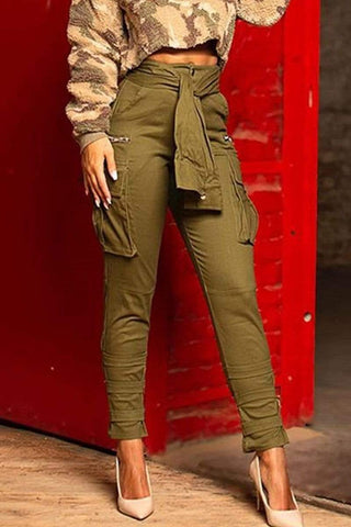 Fashion Casual High Waist Trousers