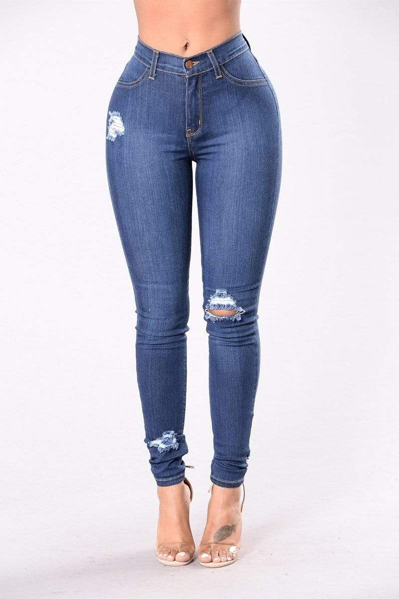 Fashion Casual Slim Denim Trousers