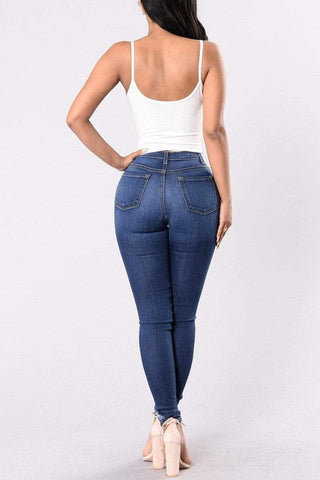 Fashion Casual Slim Denim Trousers