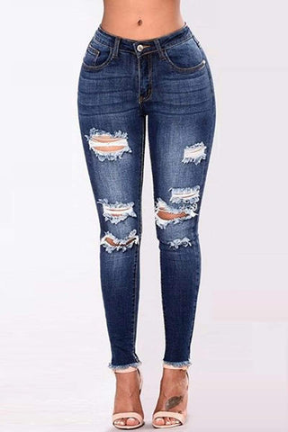 Fashion Casual Slim Denim Trousers